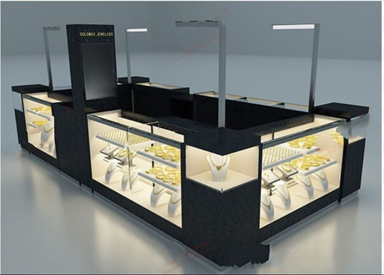 custom made jewelry kiosks shop in mall usa